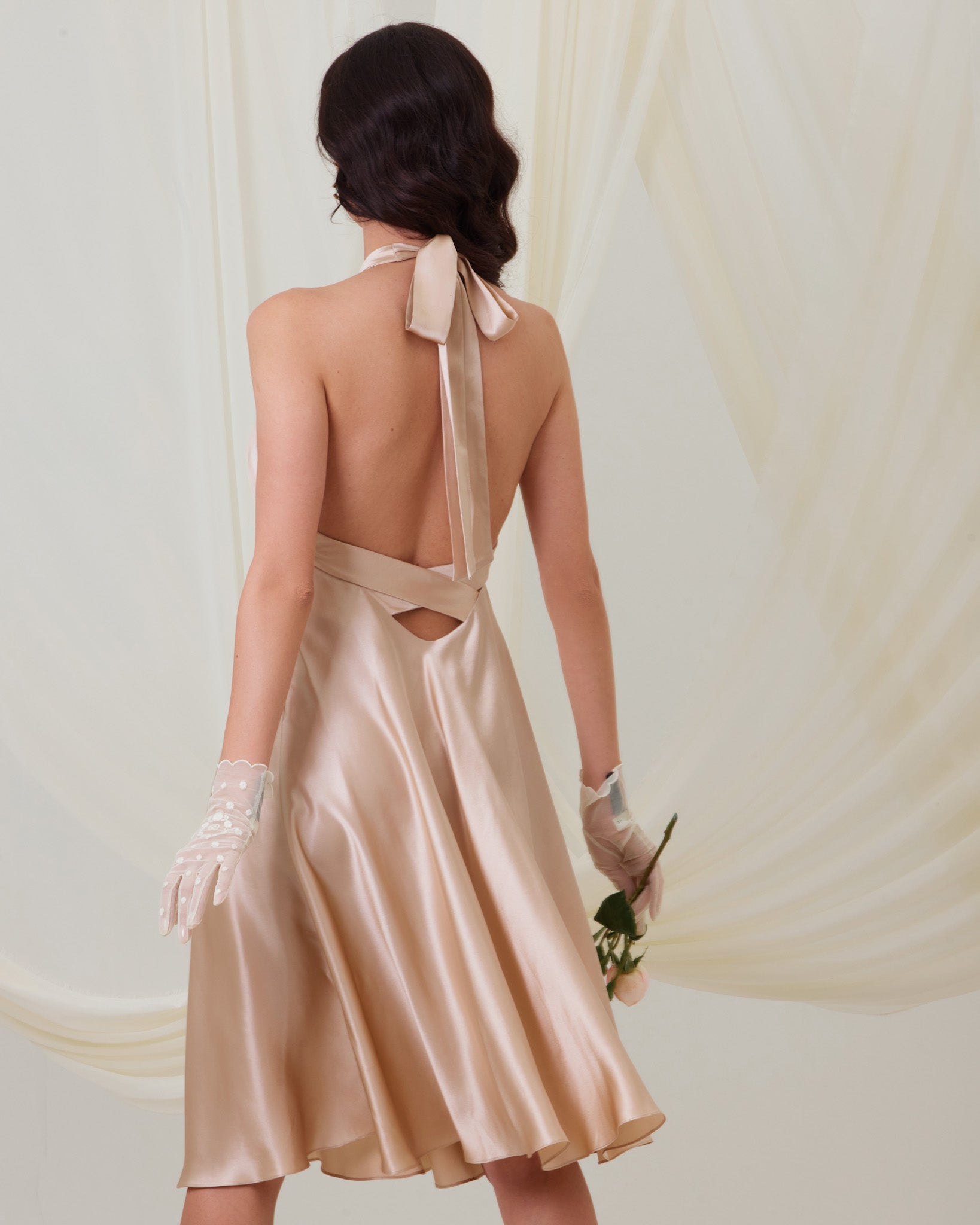 Celine Silk Open Back Dress JNSQ Celine Silk Open Back Dress JNSQ