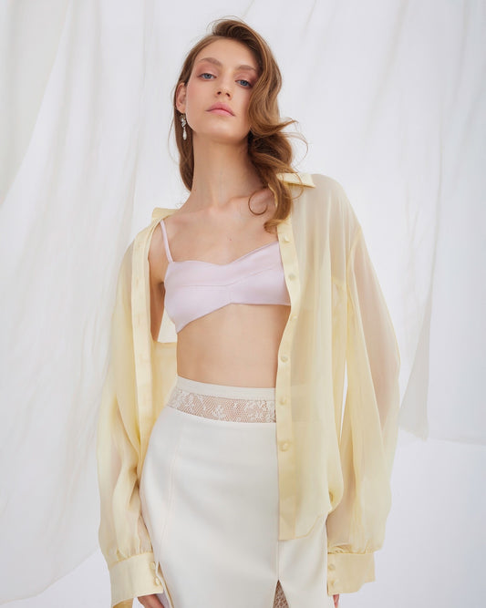 Chloe Semi-Sheer Blouse